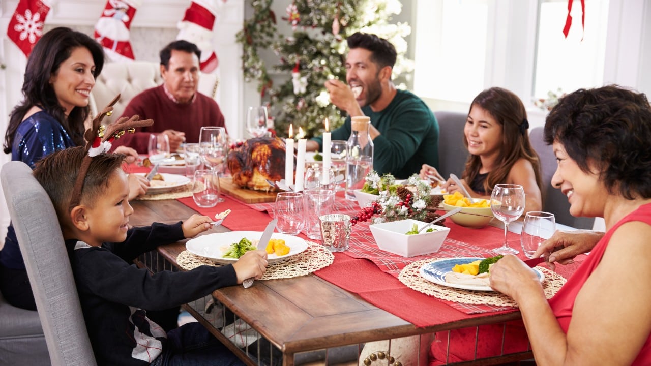Las fiestas en familia son más saludable