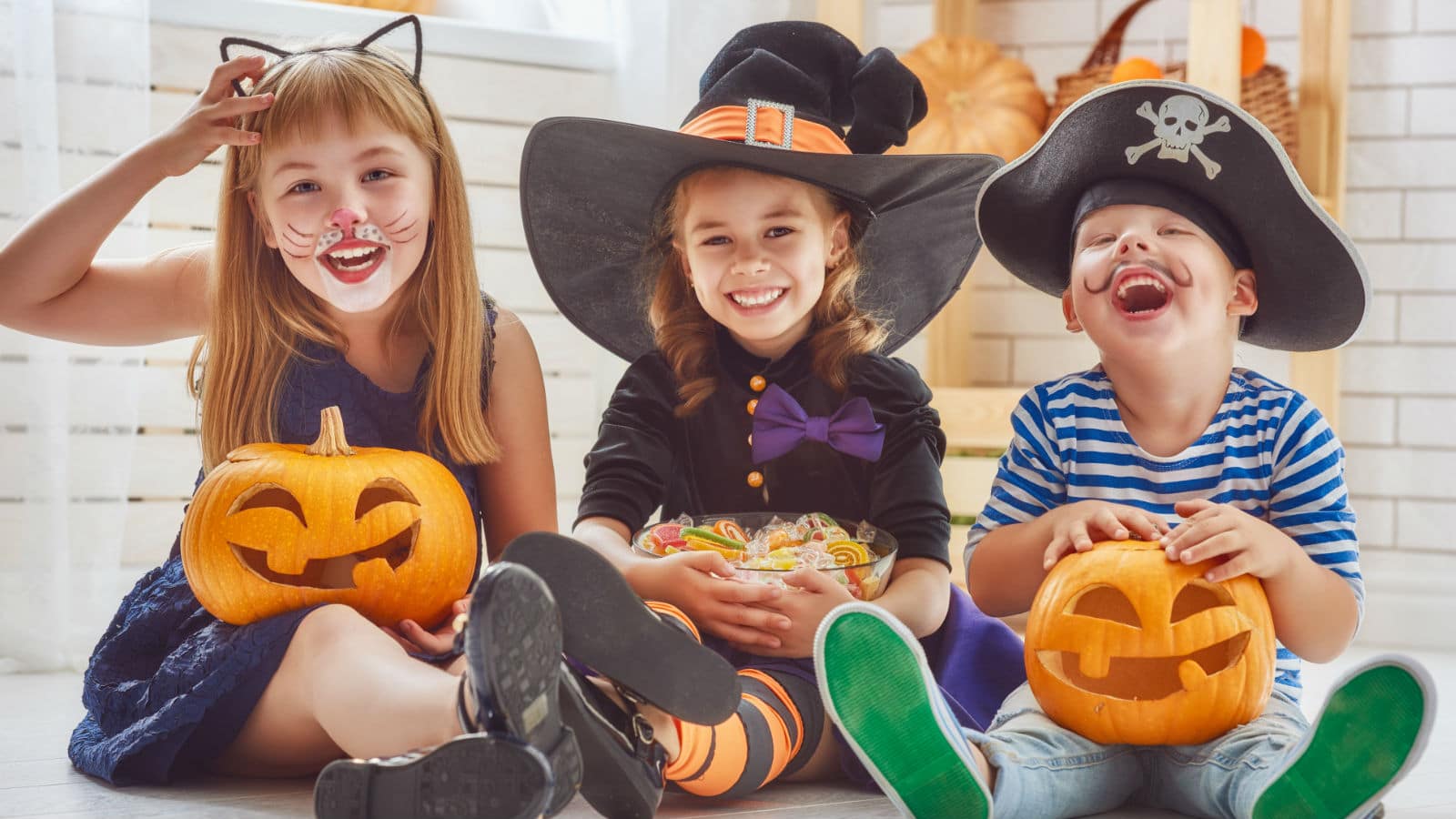 niños disfrazados halloween