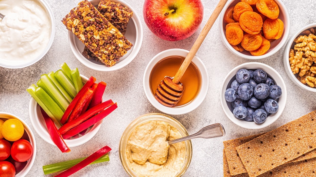 Tentempiés, snacks o botanas saludables