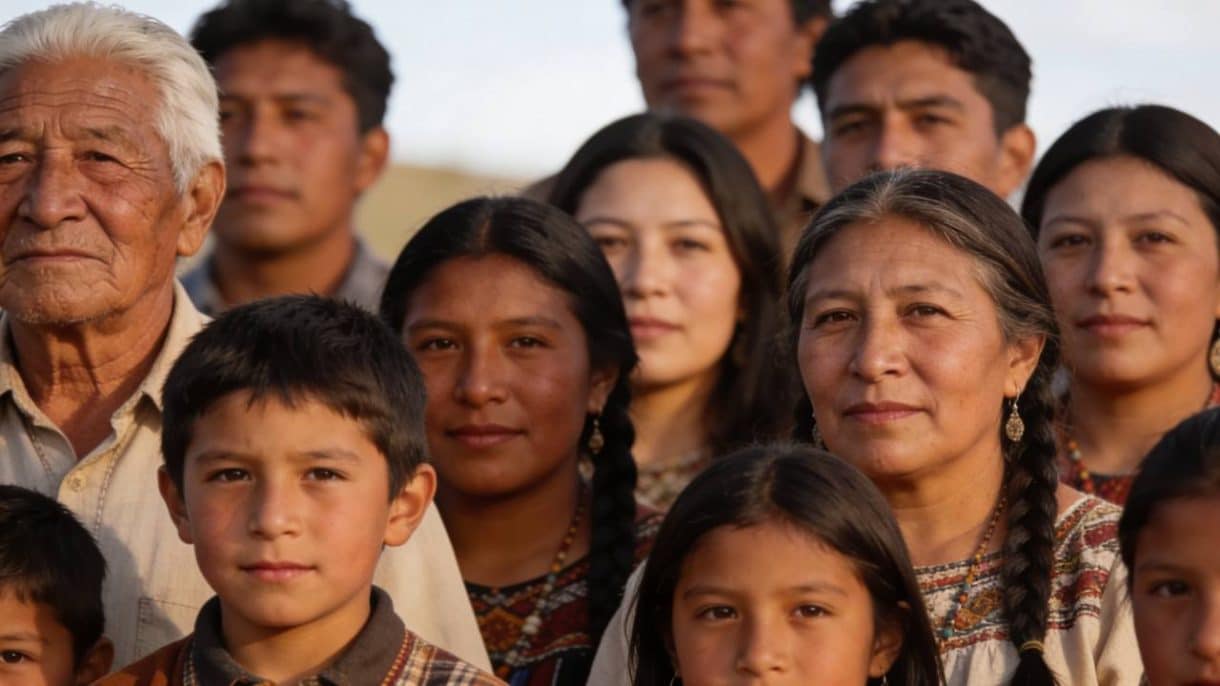 Comunidades indígenas de América representando diversidad genética