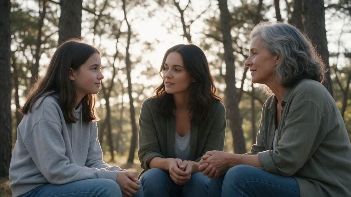 Mujer en distintas etapas de la vida, desde la adolescencia hasta la madurez, para ilustrar los cambios cerebrales asociados a las transiciones hormonales.