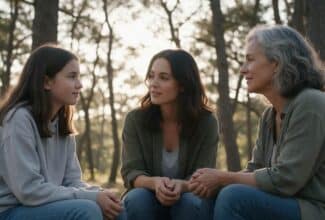 Mujer en distintas etapas de la vida, desde la adolescencia hasta la madurez, para ilustrar los cambios cerebrales asociados a las transiciones hormonales.