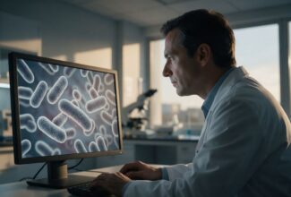 Ilustración de la bacteria Helicobacter pylori, cuya posible relación con el cáncer colorrectal se investiga en un nuevo estudio.