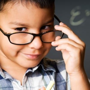 El éxito en la escuela depende la vista